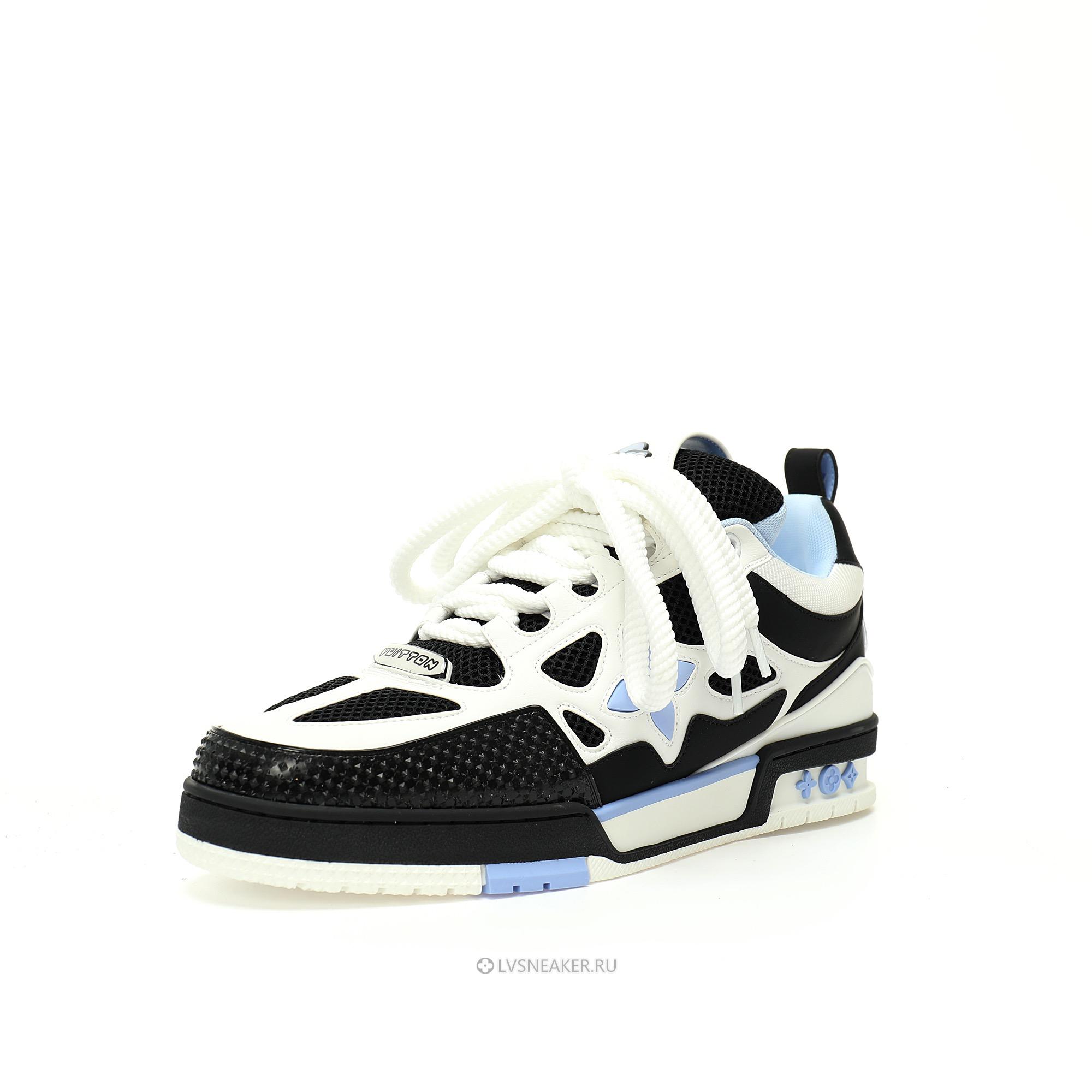 Louis Vuitton LV Skate "Black White Blue" 1ADE0J Sneakers