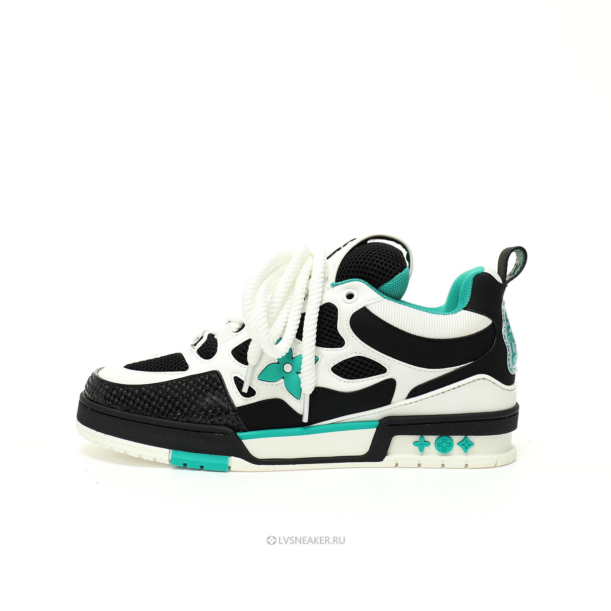 Louis Vuitton LV Skate "Black White Green" 1ADE12 Sneakers