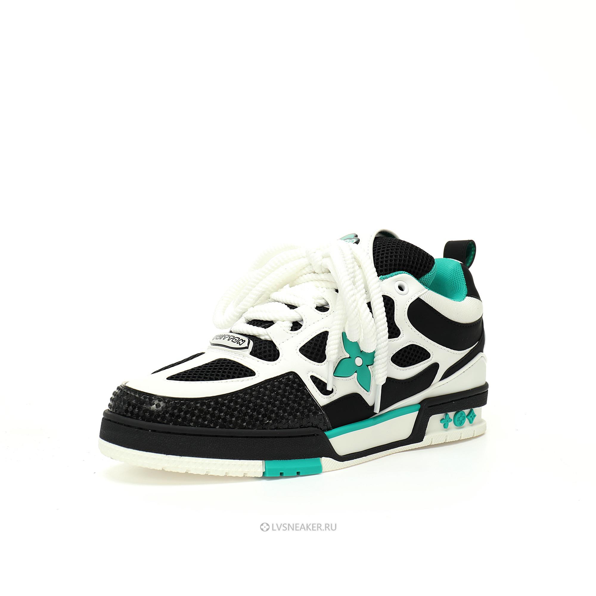 Louis Vuitton LV Skate "Black White Green" 1ADE12 Sneakers