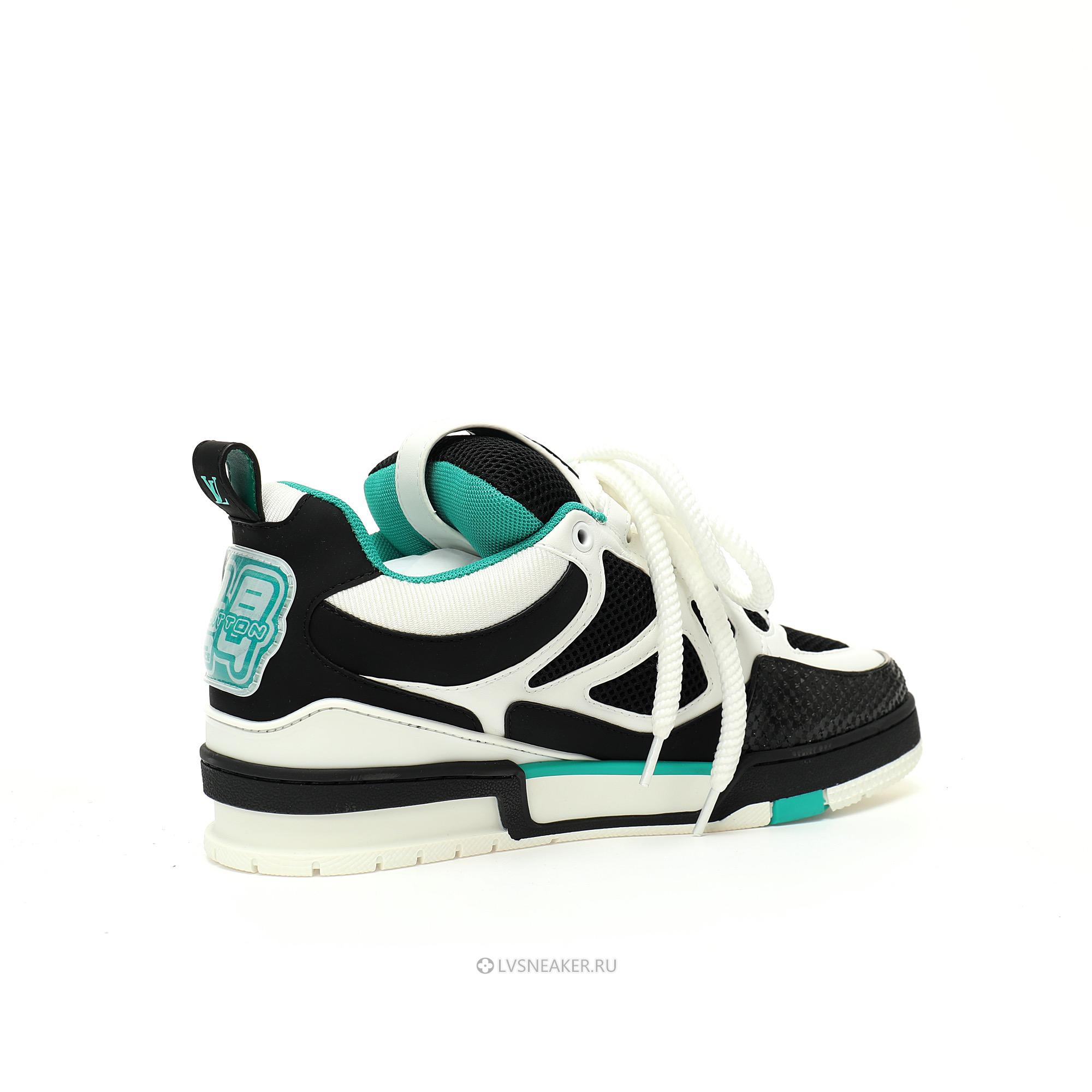 Louis Vuitton LV Skate "Black White Green" 1ADE12 Sneakers