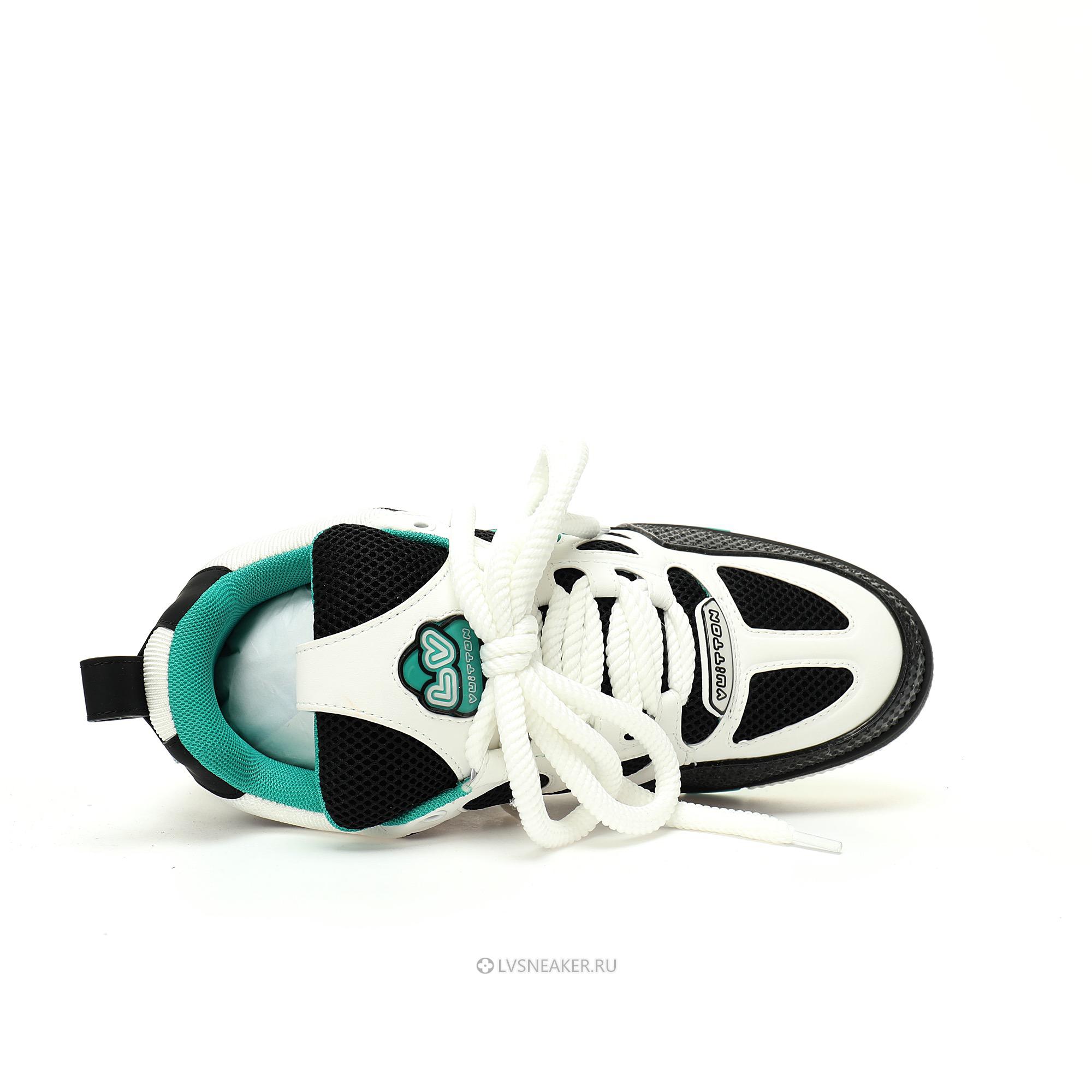Louis Vuitton LV Skate "Black White Green" 1ADE12 Sneakers