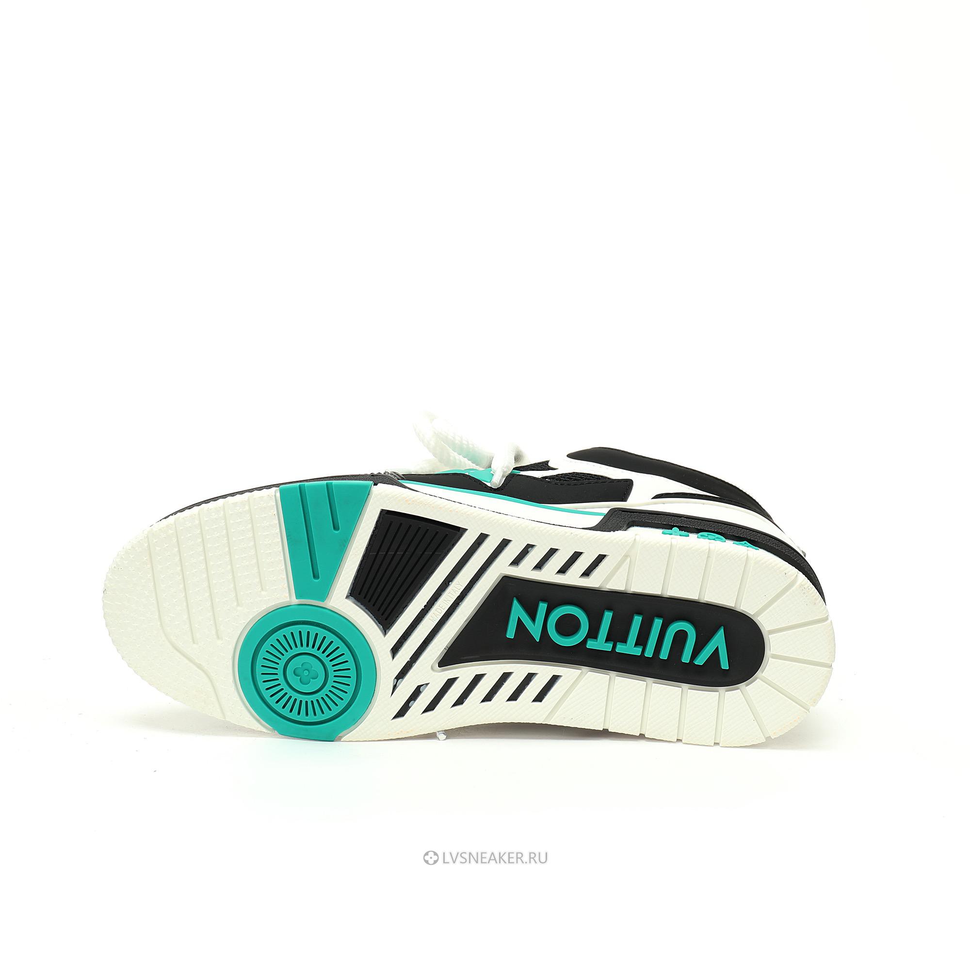 Louis Vuitton LV Skate "Black White Green" 1ADE12 Sneakers