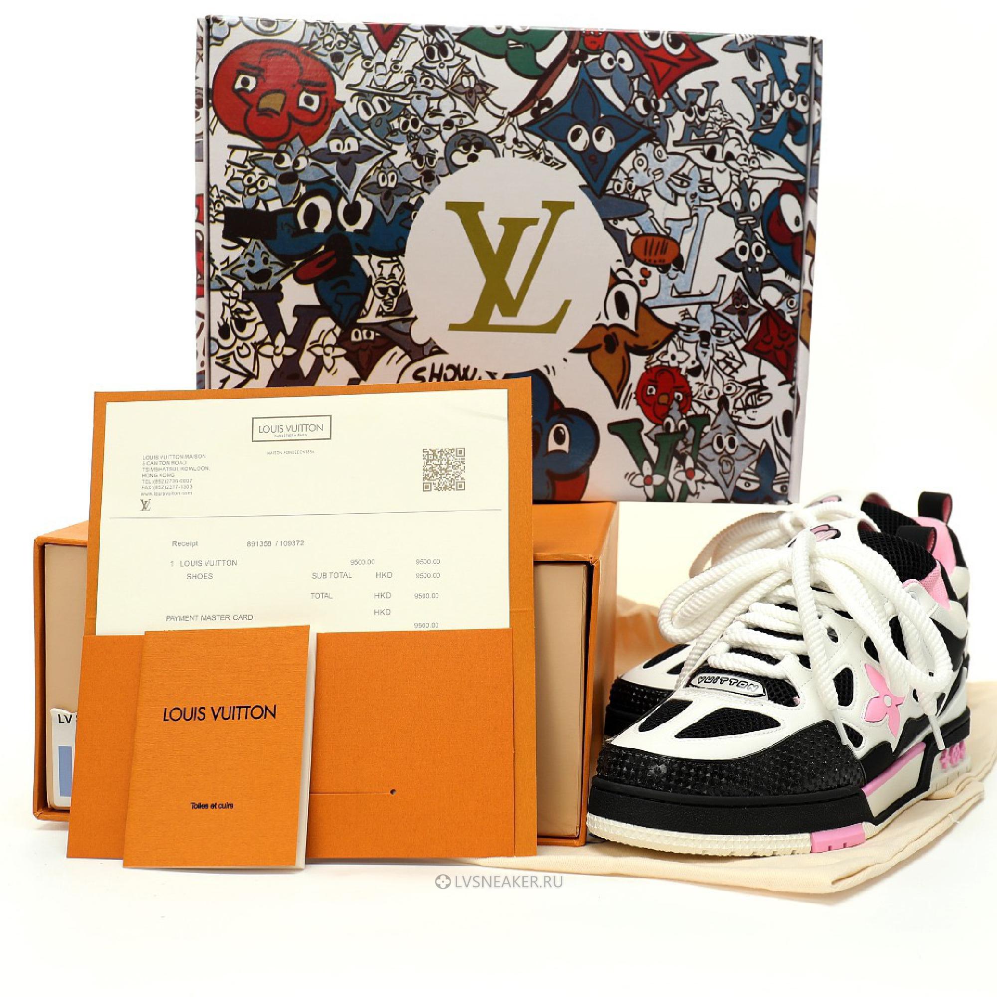 Louis Vuitton LV Skate "Black Cream Pink" 1ADE1K Sneakers