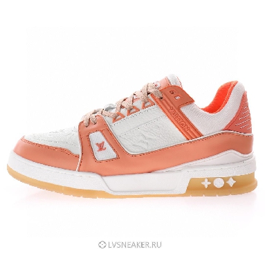 Louis Vuitton LV Trainer "Peach White" 1A8KC8-2 Sneakers