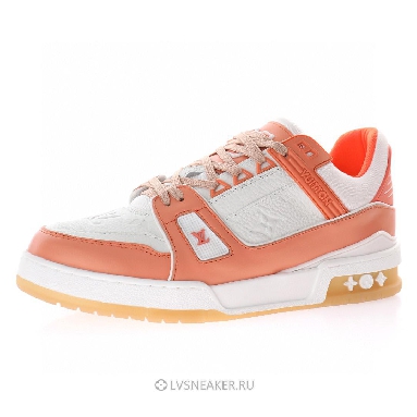Louis Vuitton LV Trainer "Peach White" 1A8KC8-2 Sneakers