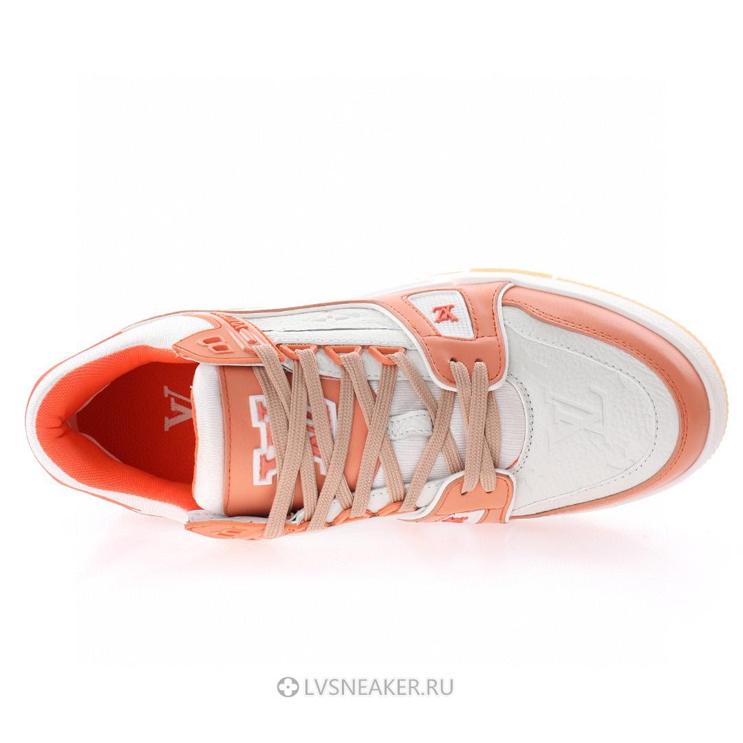 Louis Vuitton LV Trainer "Peach White" 1A8KC8-2 Sneakers