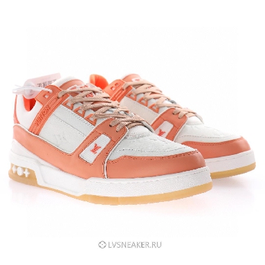 Louis Vuitton LV Trainer "Peach White" 1A8KC8-2 Sneakers