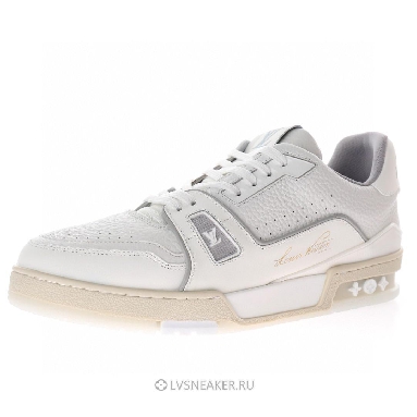 Louis Vuitton LV Trainer "Cream White Grey Signature" 1ACP1Q-2 Sneakers