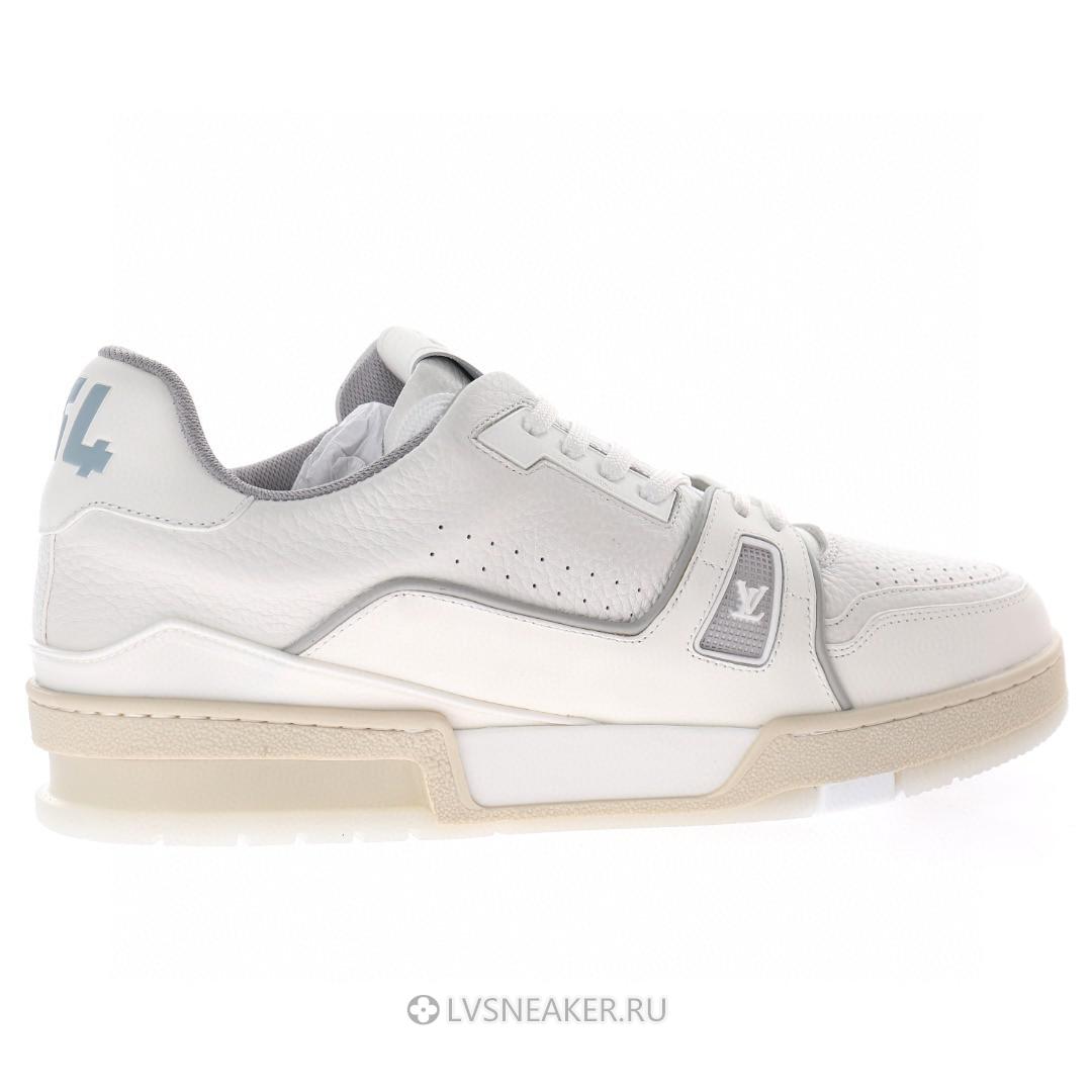 Louis Vuitton LV Trainer "Cream White Grey Signature" 1ACP1Q-2 Sneakers