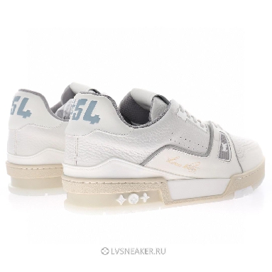 Louis Vuitton LV Trainer "Cream White Grey Signature" 1ACP1Q-2 Sneakers
