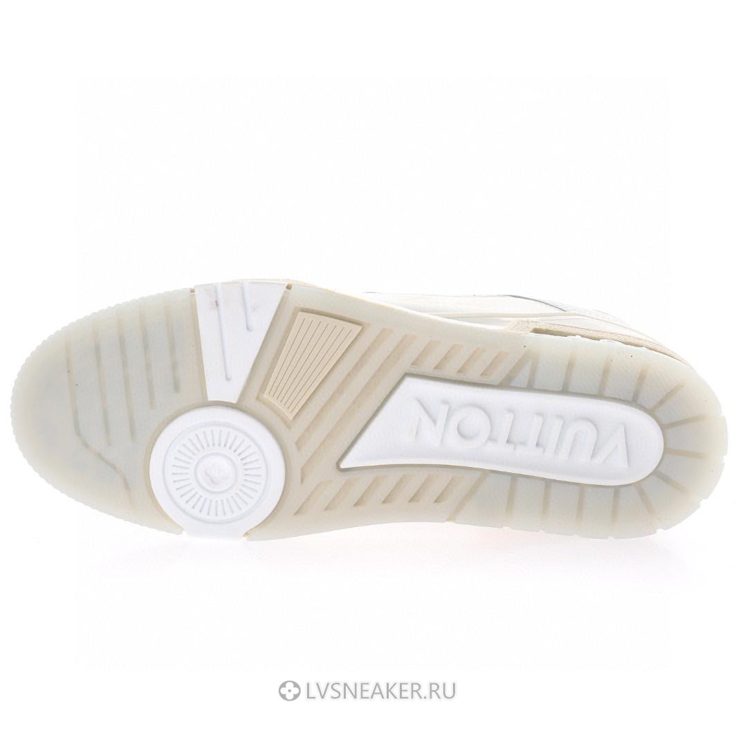 Louis Vuitton LV Trainer "Cream White Grey Signature" 1ACP1Q-2 Sneakers