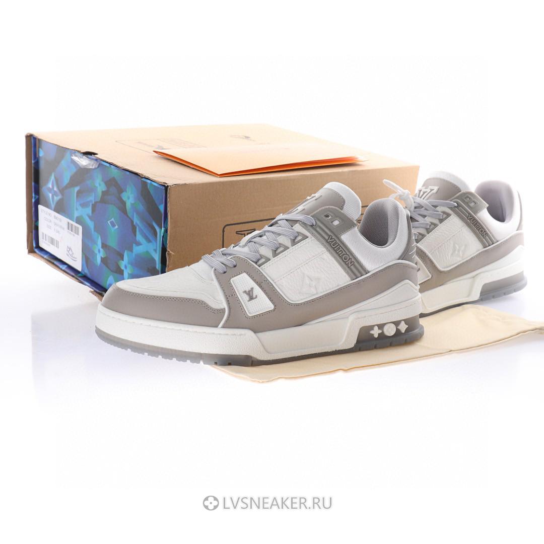 Louis Vuitton LV Trainer "Grey White" 1A8KB8 Sneakers