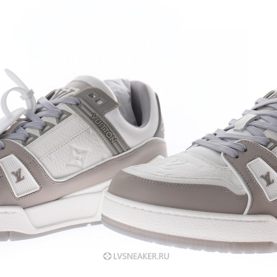 Louis Vuitton LV Trainer "Grey White" 1A8KB8 Sneakers
