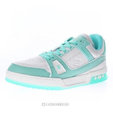 Louis Vuitton LV Trainer "Teal White" 1A8KBS-2 Sneakers