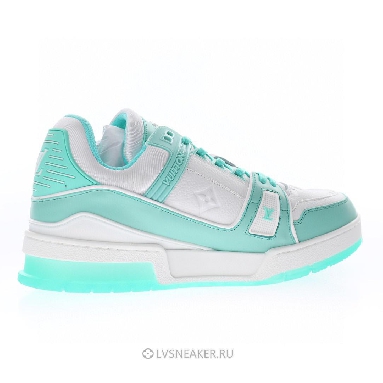 Louis Vuitton LV Trainer "Teal White" 1A8KBS-2 Sneakers