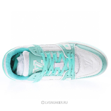 Louis Vuitton LV Trainer "Teal White" 1A8KBS-2 Sneakers