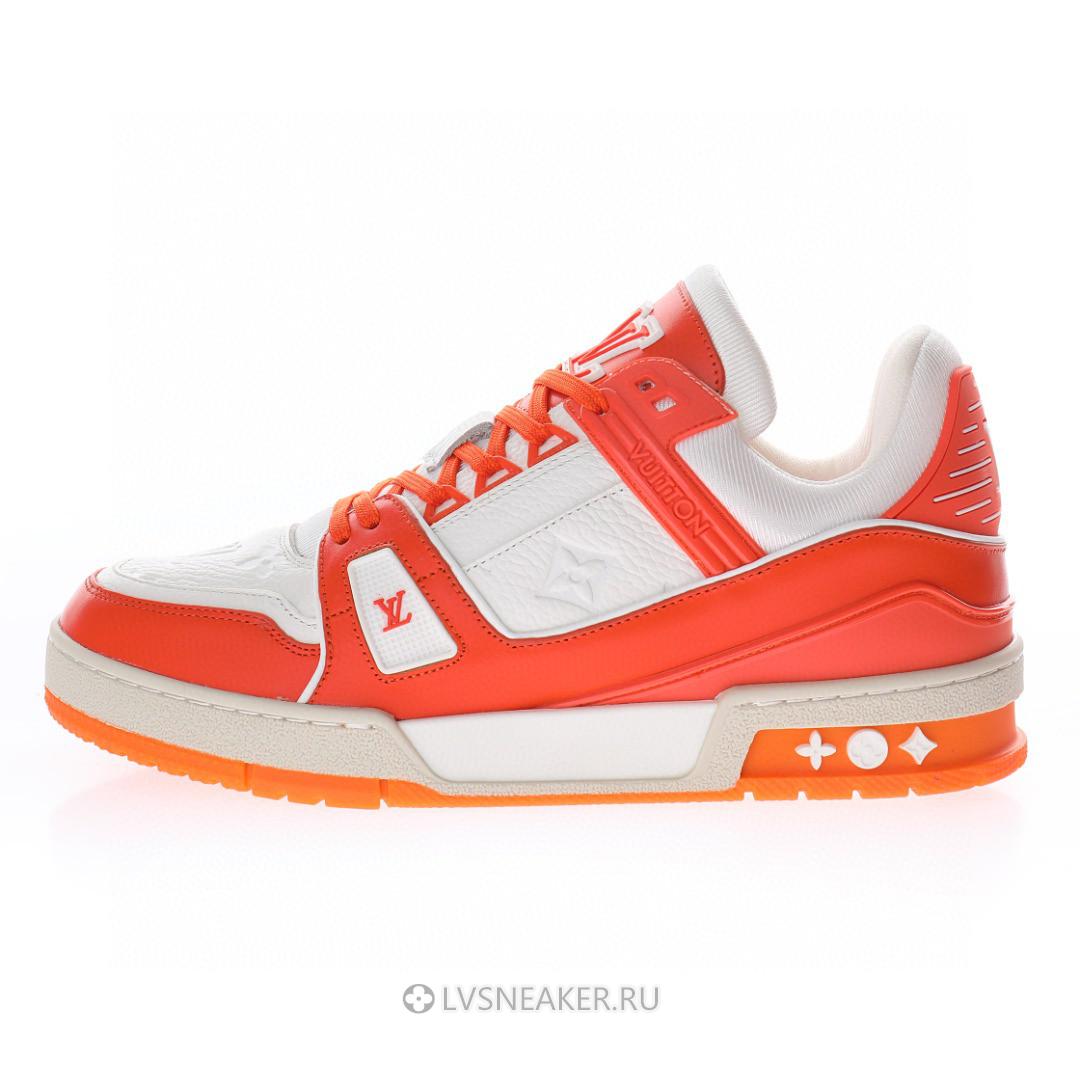 Louis Vuitton LV Trainer "Orange White" 1A811N Sneakers