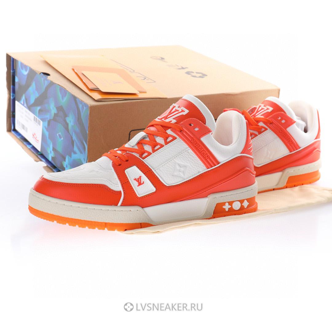Louis Vuitton LV Trainer "Orange White" 1A811N Sneakers