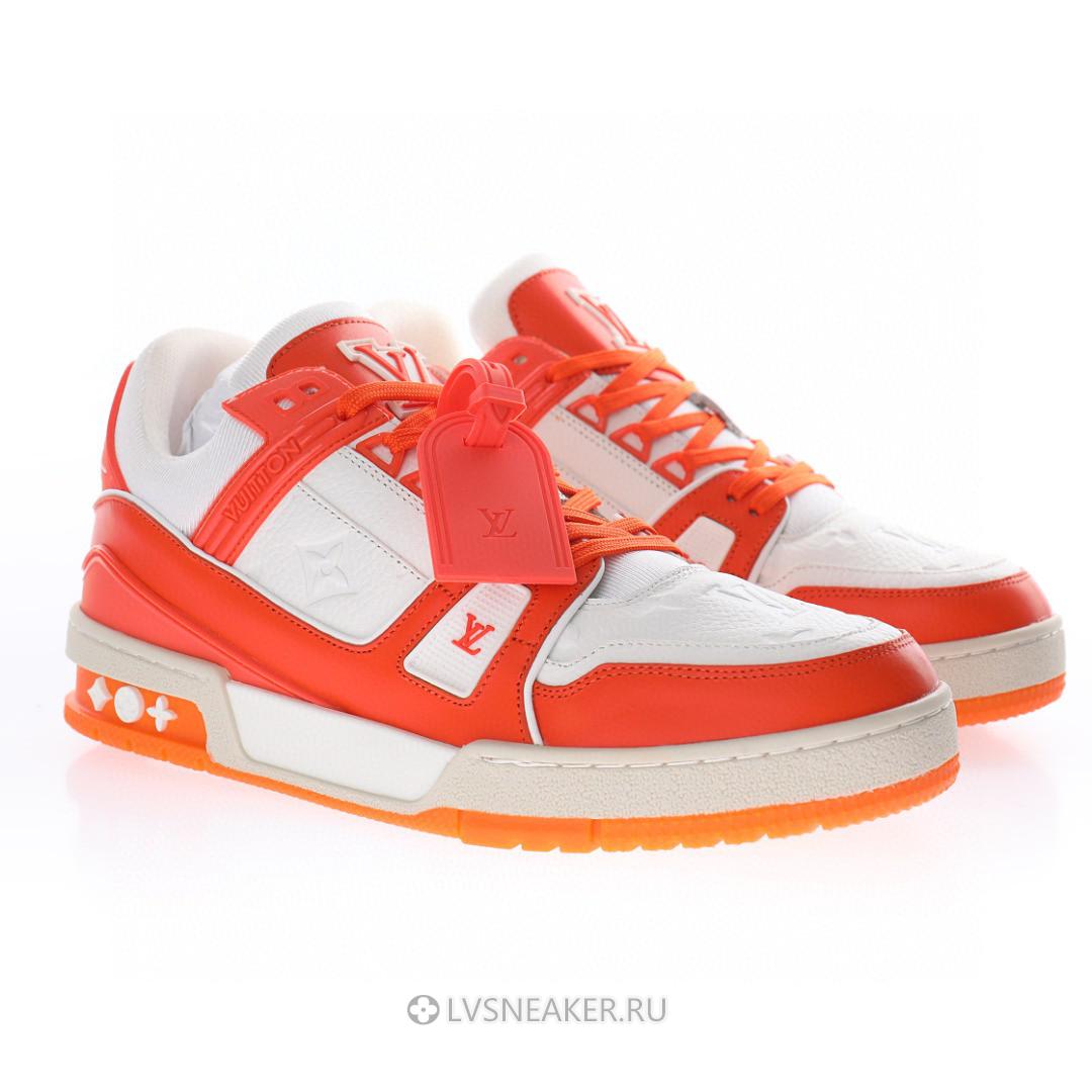 Louis Vuitton LV Trainer "Orange White" 1A811N Sneakers