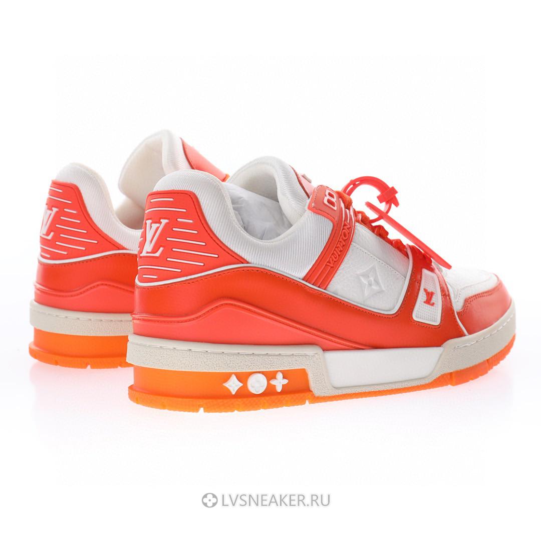 Louis Vuitton LV Trainer "Orange White" 1A811N Sneakers
