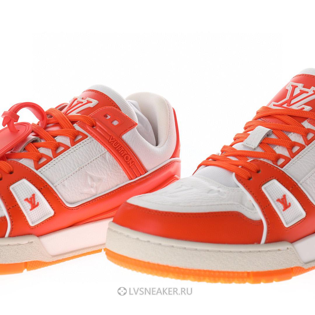 Louis Vuitton LV Trainer "Orange White" 1A811N Sneakers