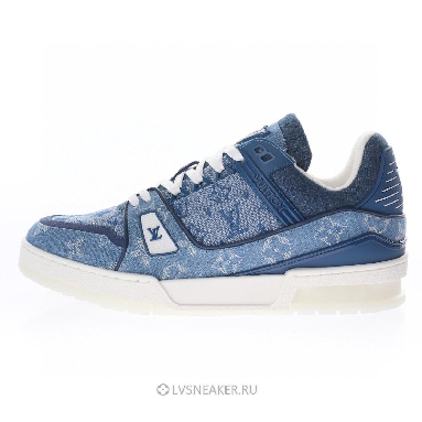 Louis Vuitton LV Trainer "Blue Denim Monogram" 1A7S53 Sneakers