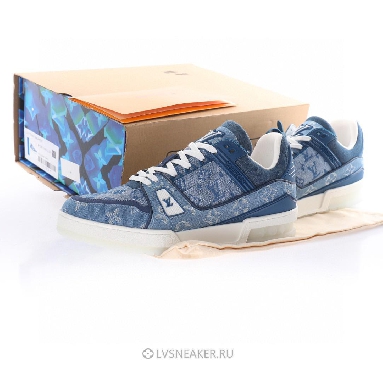 Louis Vuitton LV Trainer "Blue Denim Monogram" 1A7S53 Sneakers
