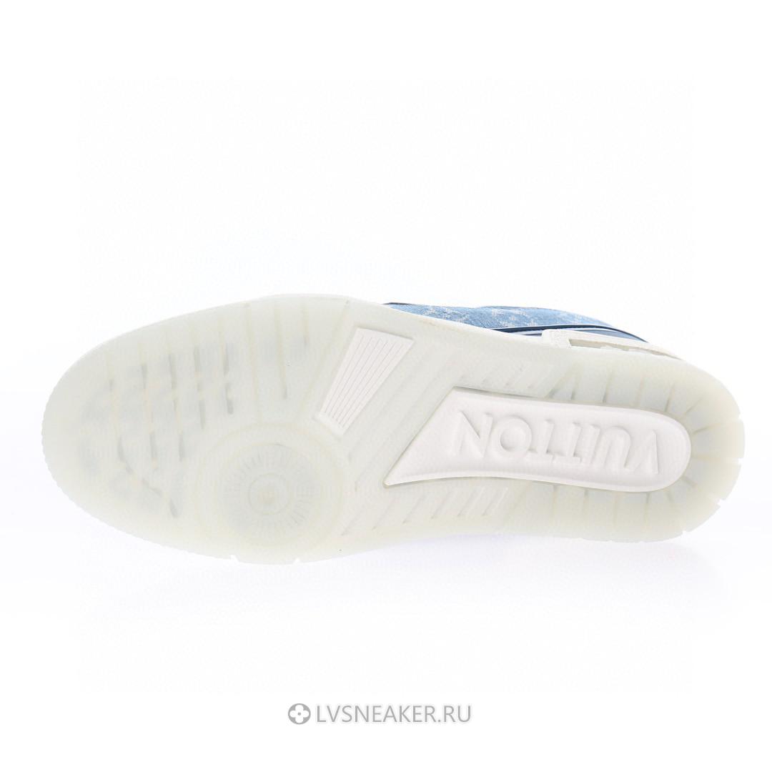Louis Vuitton LV Trainer "Blue Denim Monogram" 1A7S53 Sneakers