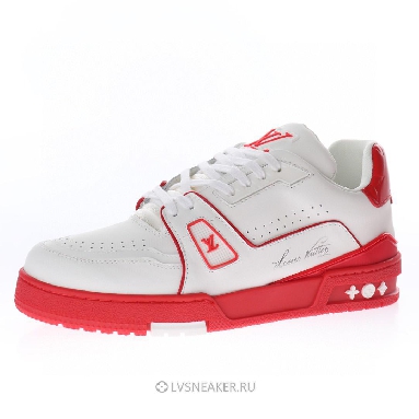 Louis Vuitton LV Trainer "White Red Signature" 1AAGZO Sneakers