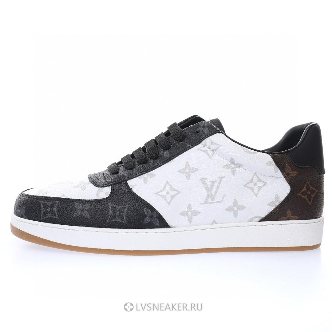 Louis Vuitton LV Rivoli "Monogram White Black Brown" 1A8WG6 Sneakers