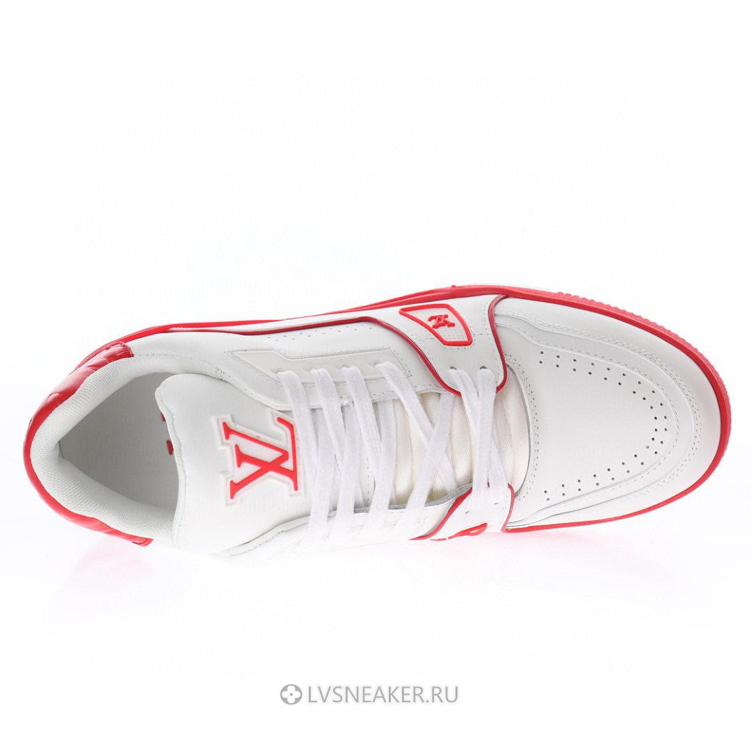 Louis Vuitton LV Trainer "White Red Signature" 1AAGZO Sneakers