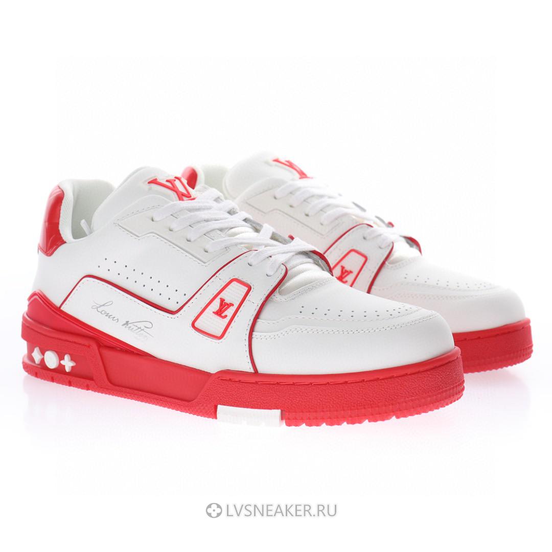 Louis Vuitton LV Trainer "White Red Signature" 1AAGZO Sneakers