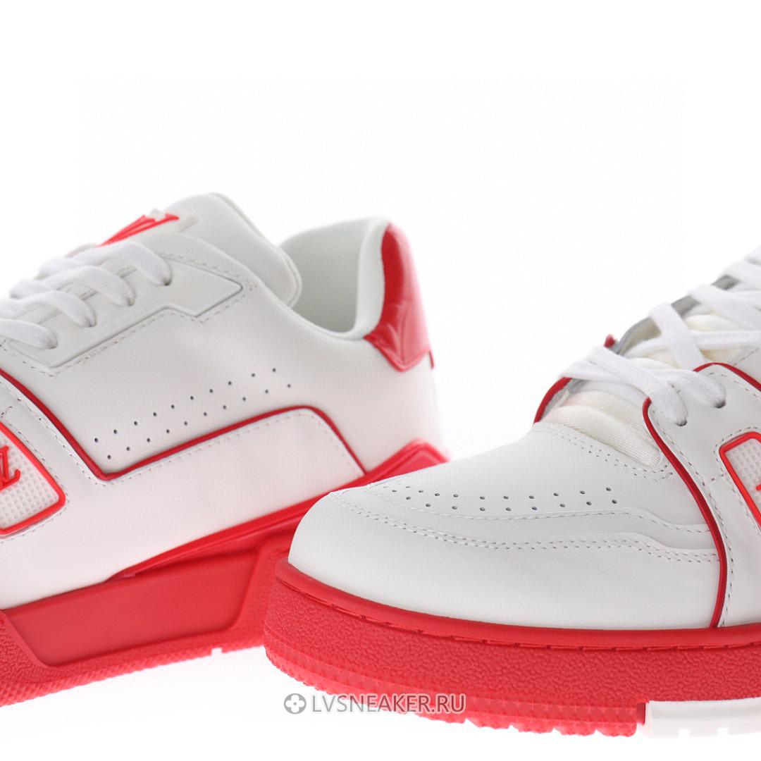 Louis Vuitton LV Trainer "White Red Signature" 1AAGZO Sneakers
