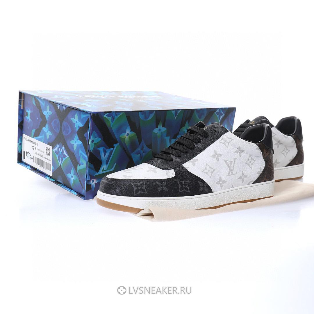 Louis Vuitton LV Rivoli "Monogram White Black Brown" 1A8WG6 Sneakers