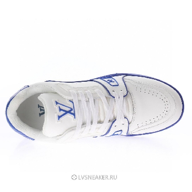 Louis Vuitton LV Trainer "White Blue Signature" 1A8SJV Sneakers