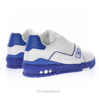 Louis Vuitton LV Trainer "White Blue Signature" 1A8SJV Sneakers