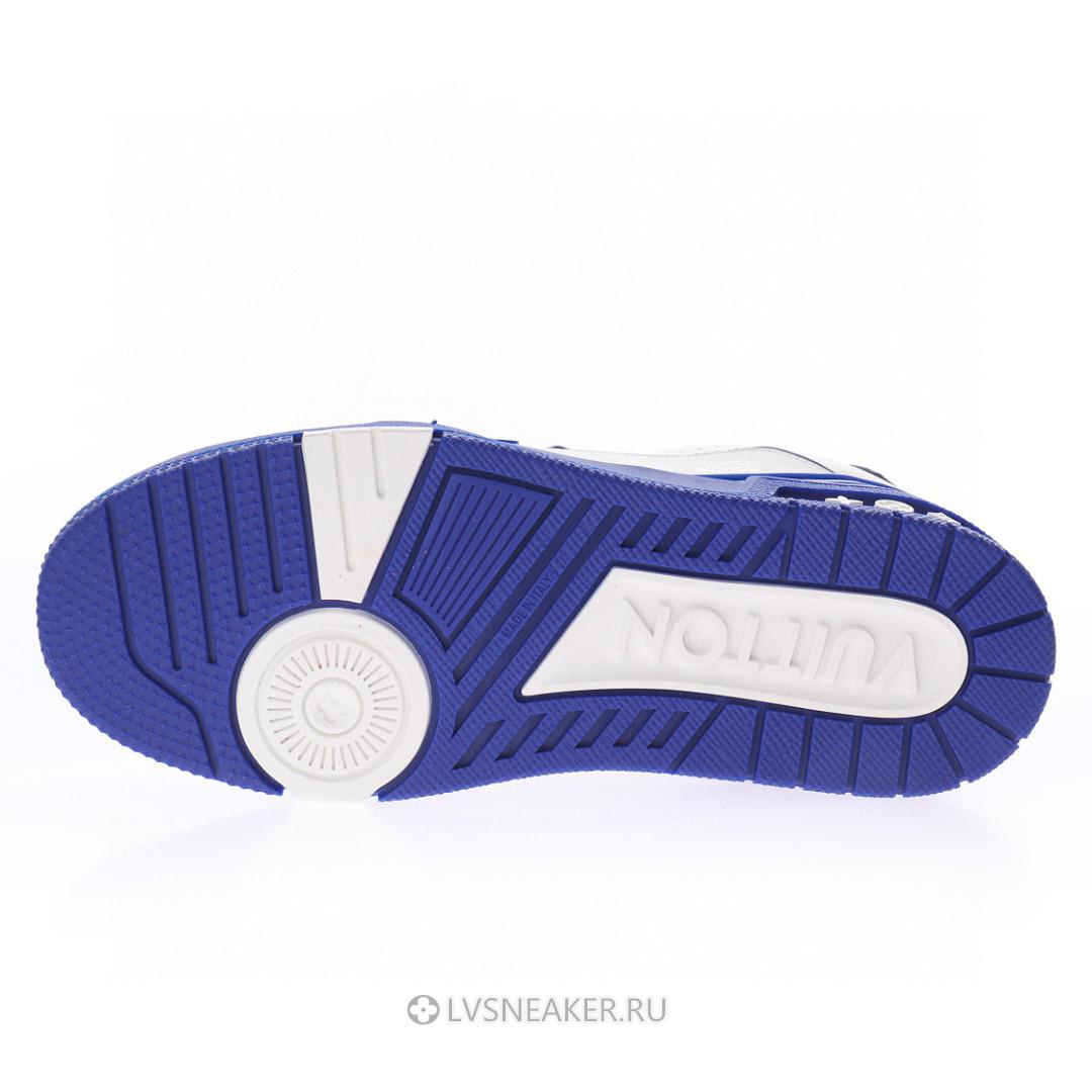 Louis Vuitton LV Trainer "White Blue Signature" 1A8SJV Sneakers