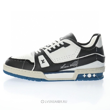Louis Vuitton LV Trainer "Black White Blue" 1A8Q7L Sneakers
