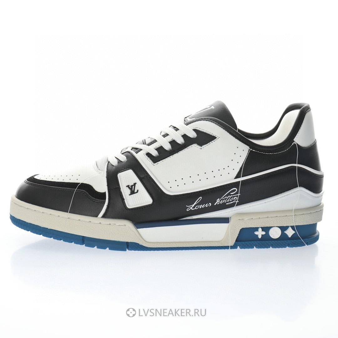 Louis Vuitton LV Trainer "Black White Blue" 1A8Q7L Sneakers