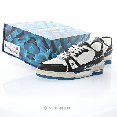 Louis Vuitton LV Trainer "Black White Blue" 1A8Q7L Sneakers