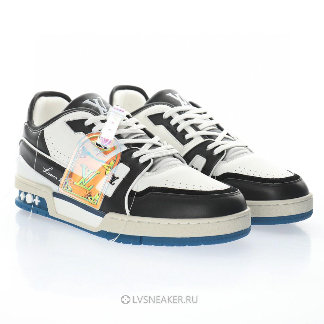 Louis Vuitton LV Trainer "Black White Blue" 1A8Q7L Sneakers