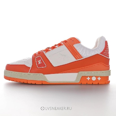 Louis Vuitton LV Trainer "White Orange" 1A811P-2 Sneakers