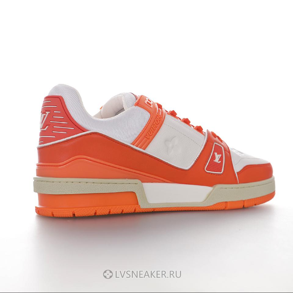 Louis Vuitton LV Trainer "White Orange" 1A811P-2 Sneakers