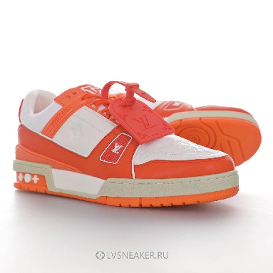 Louis Vuitton LV Trainer "White Orange" 1A811P-2 Sneakers