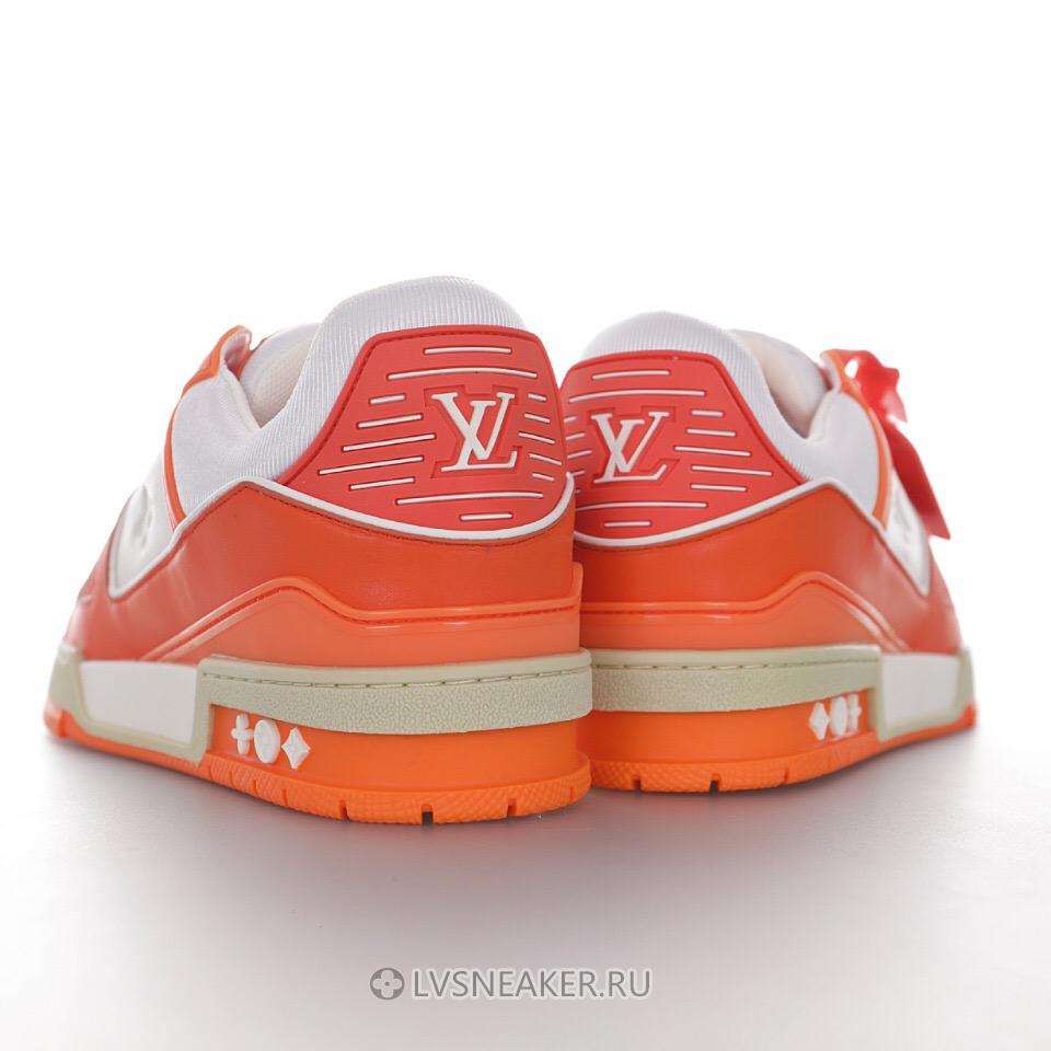 Louis Vuitton LV Trainer "White Orange" 1A811P-2 Sneakers