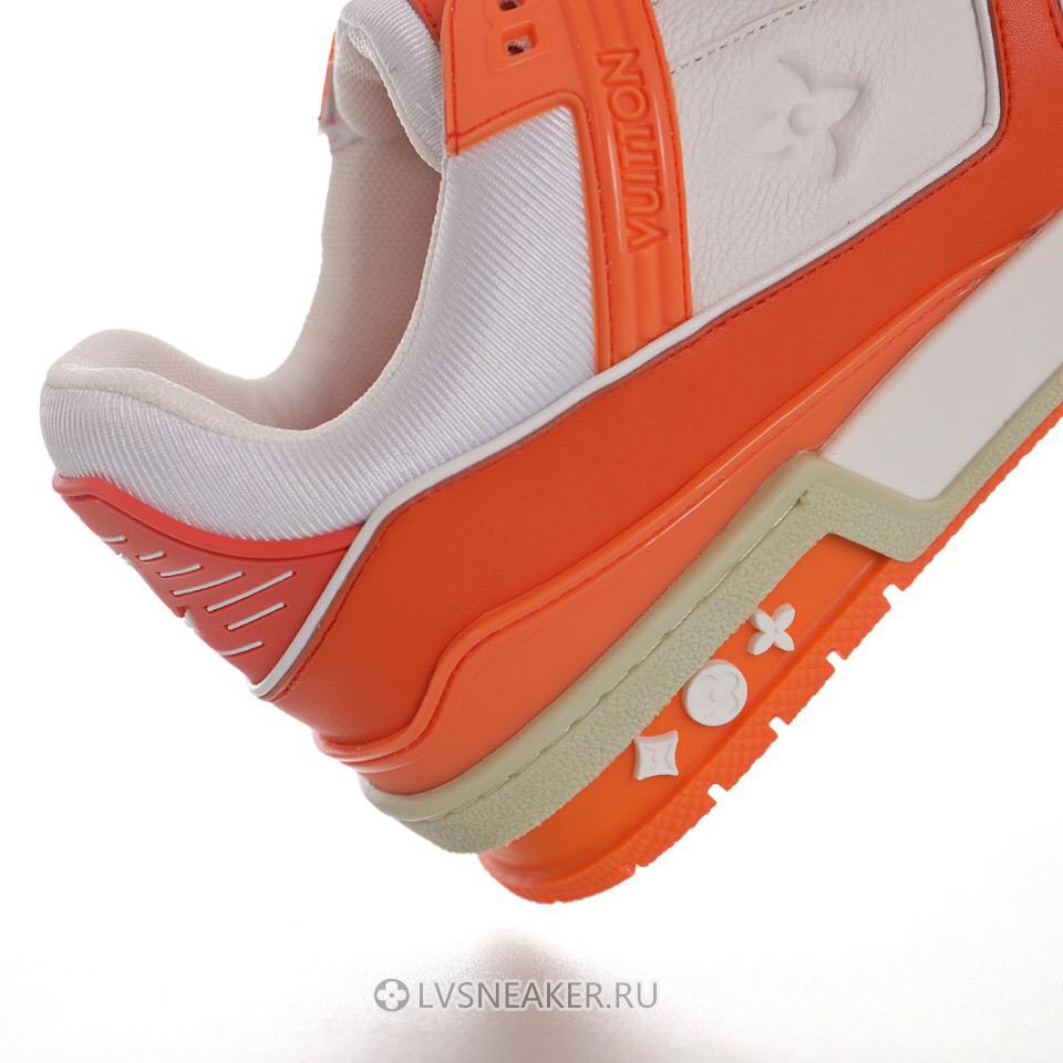 Louis Vuitton LV Trainer "White Orange" 1A811P-2 Sneakers