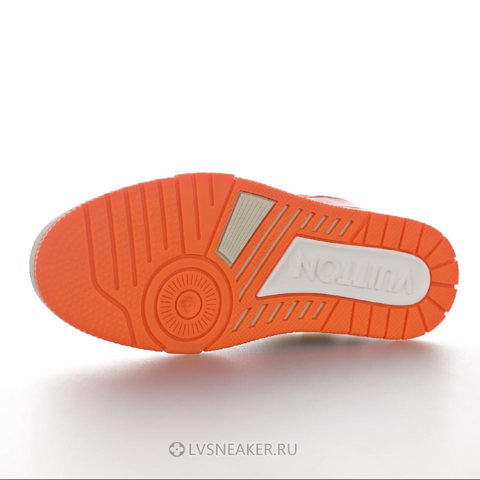 Louis Vuitton LV Trainer "White Orange" 1A811P-2 Sneakers