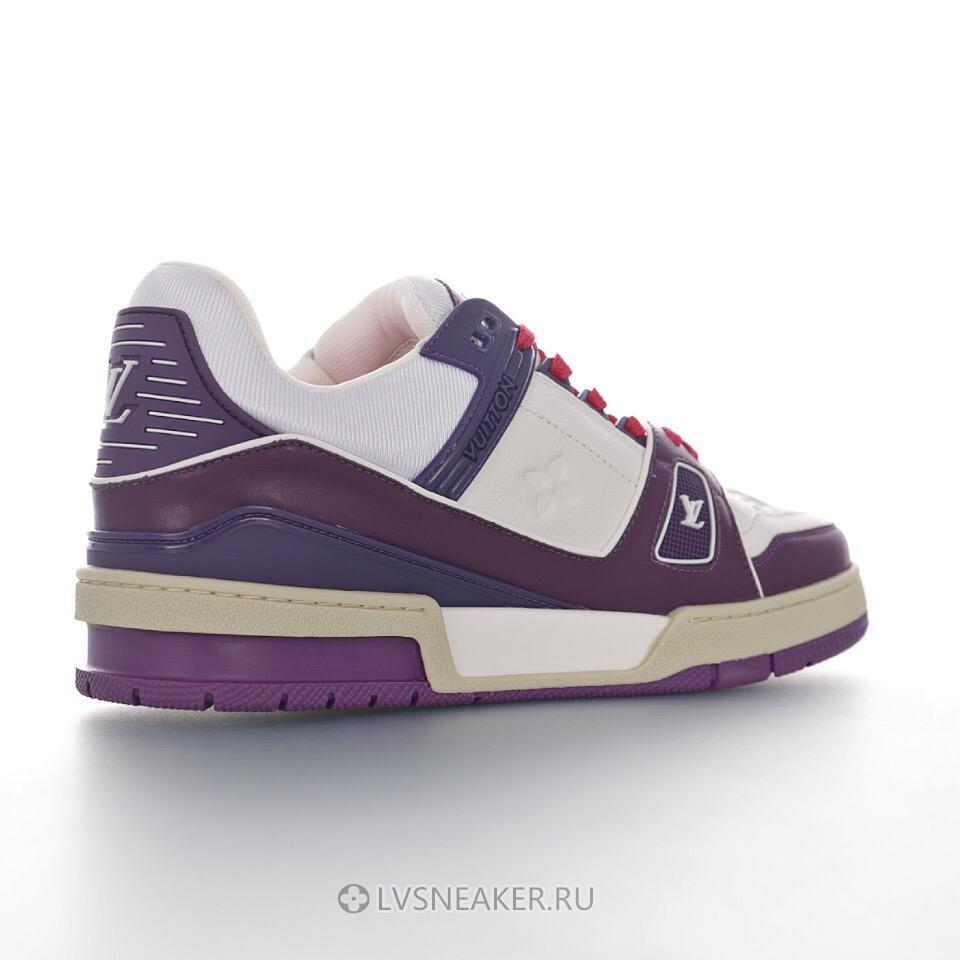 Louis Vuitton LV Trainer "White Purple" 1A8135 Sneakers