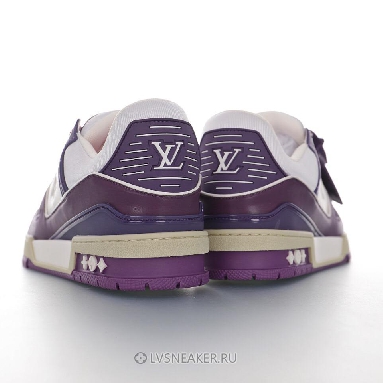 Louis Vuitton LV Trainer "White Purple" 1A8135 Sneakers