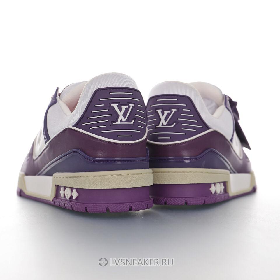 Louis Vuitton LV Trainer "White Purple" 1A8135 Sneakers
